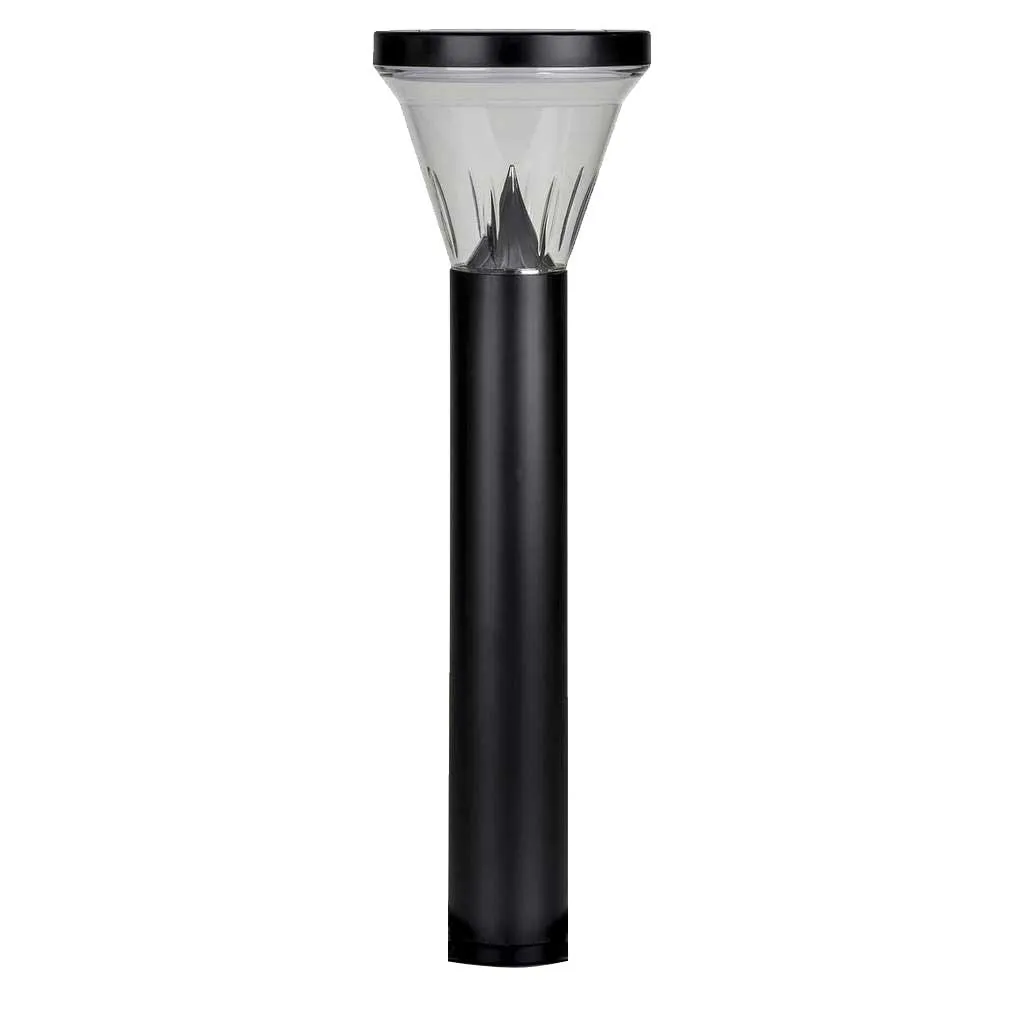 Solar Garden Bollard - 2 Pack Solar Lighting Direct - Surface Mount or Spike