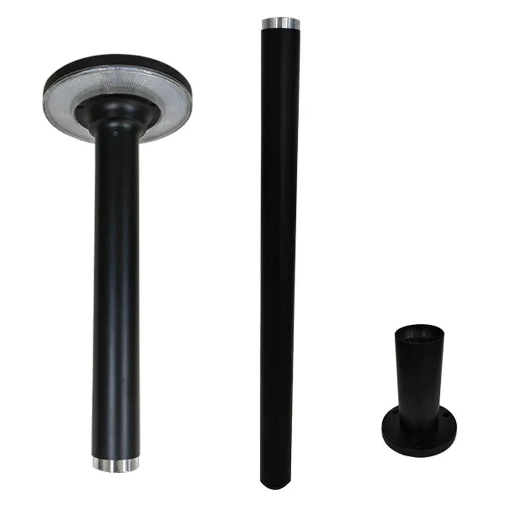 Solar LED Post Light 1.8m High in Black Solar Lighting Direct