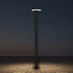 Solar LED Post Light 1.8m High in Black Solar Lighting Direct