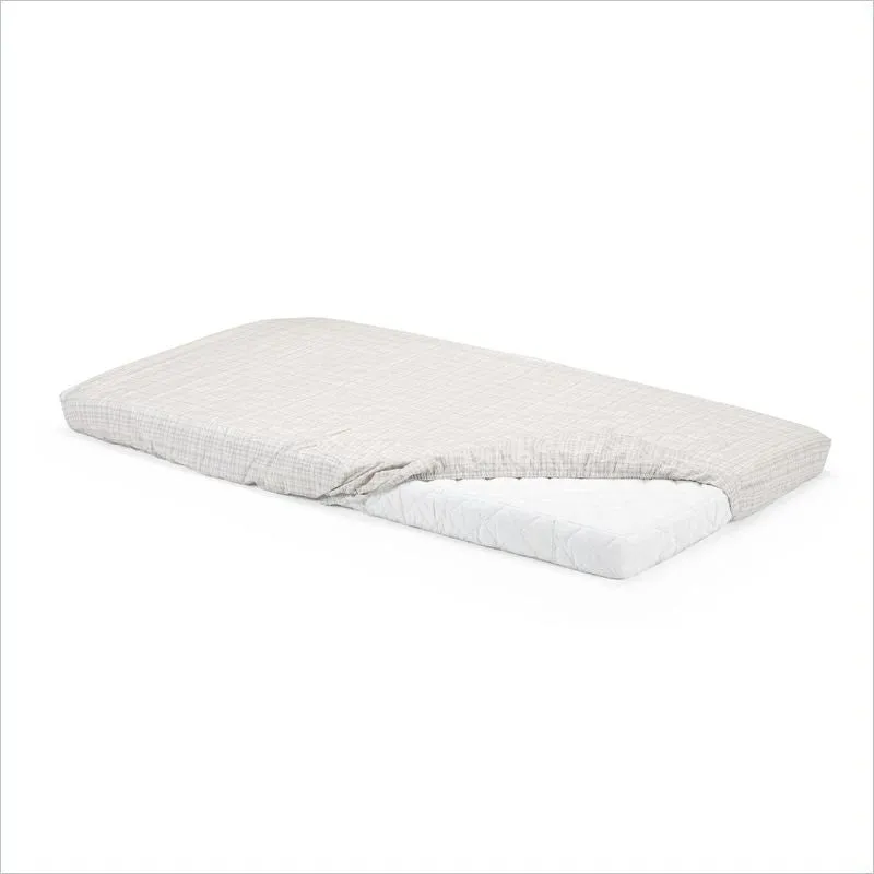 Stokke Home Bed Fit Sheet 2p in Wht/Bge