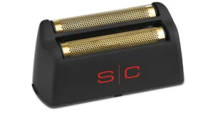 StyleCraft S|C Rebel Shaver Replacement Gold Titanium Foil Head Black SC515G