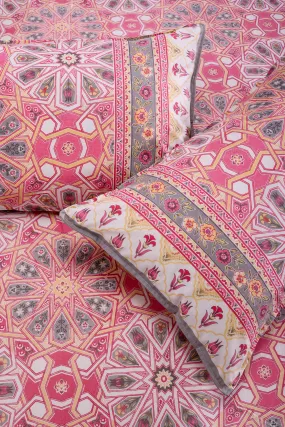 Summer Blossom Pink Cotton Bedsheet