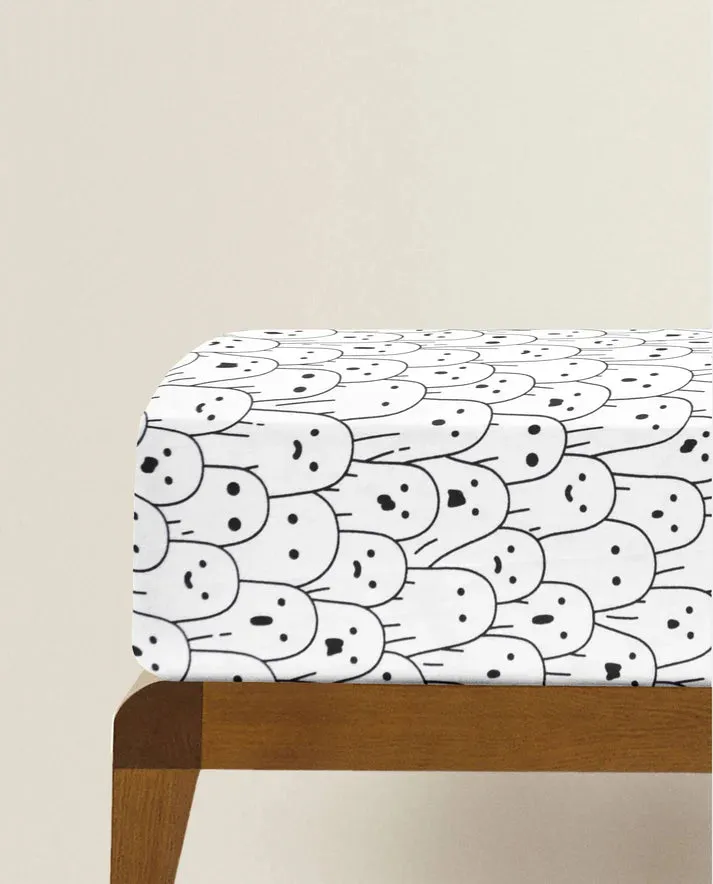 The Baby Atelier 100% Organic Fitted Single Sheet Casper