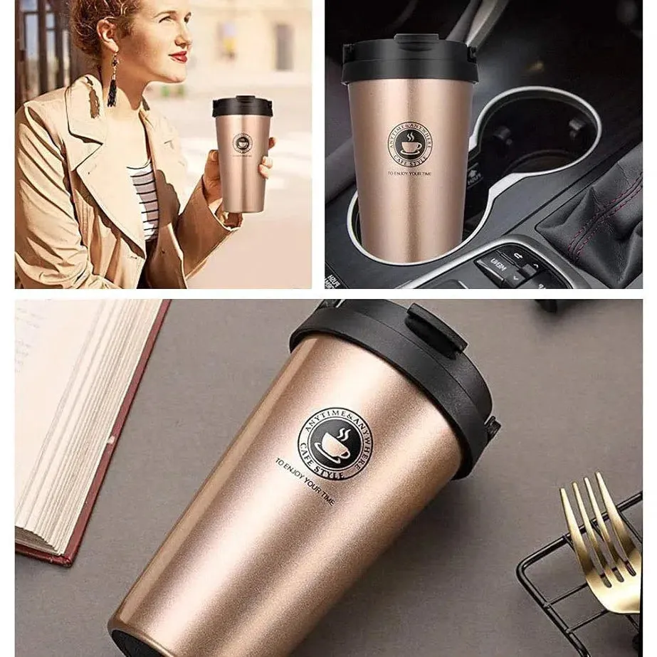 Thermos Travel Coffee Mug 450ml Stainless Steel  XBOT151