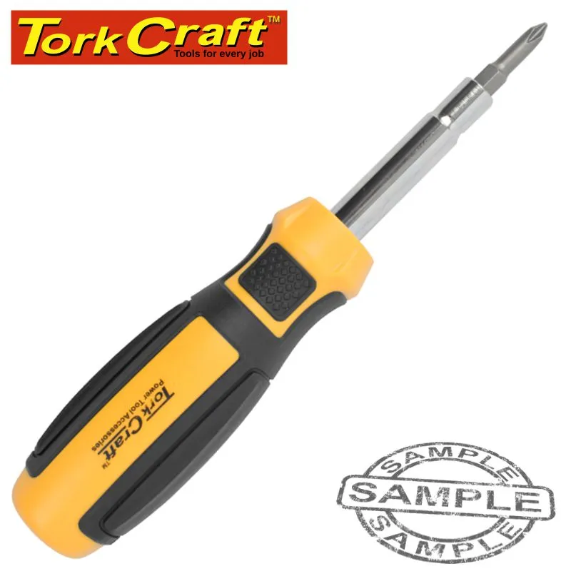 TORK CRAFT 6 IN 1 SCREWDRIVER & 5MT MEASURING TAPE KT2302