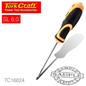 TORK CRAFT SCREWDRIVER SLOTTED 6 X 100MM TC16024