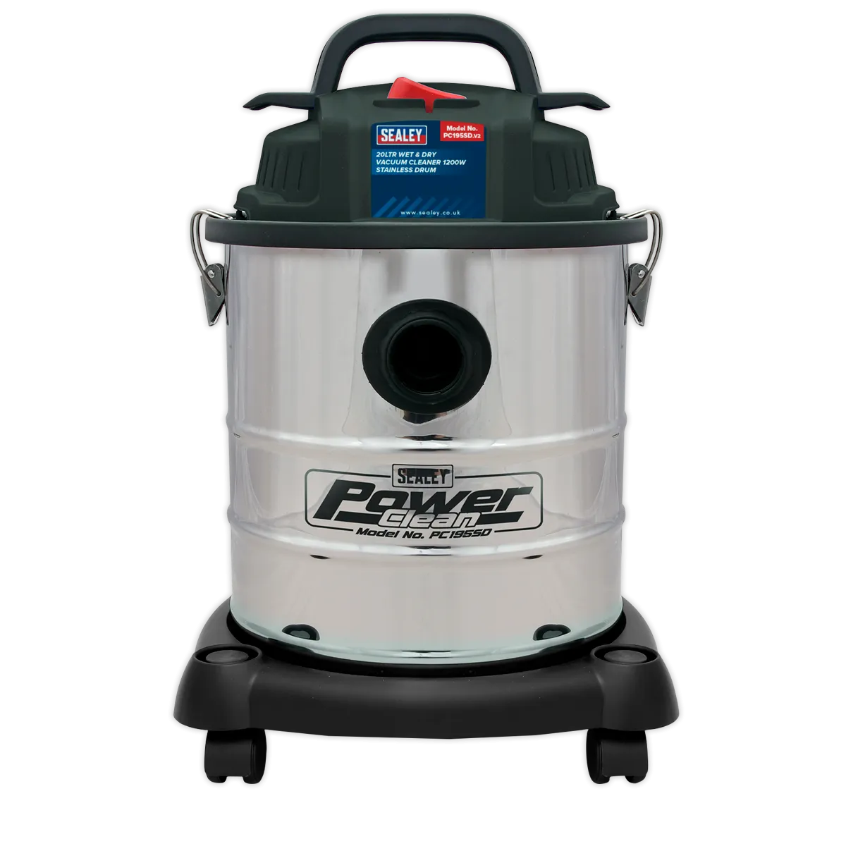 Vacuum Cleaner Wet & Dry 20L 1200W/230V Stainless Drum