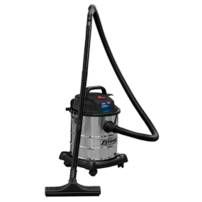 Vacuum Cleaner Wet & Dry 20L 1200W/230V Stainless Drum