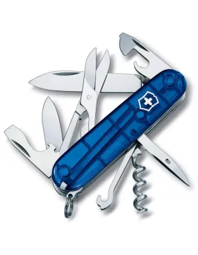 Victorinox Swiss Army Climber Pocket Knife - Sapphire Blue - 14 Tools - 91mm