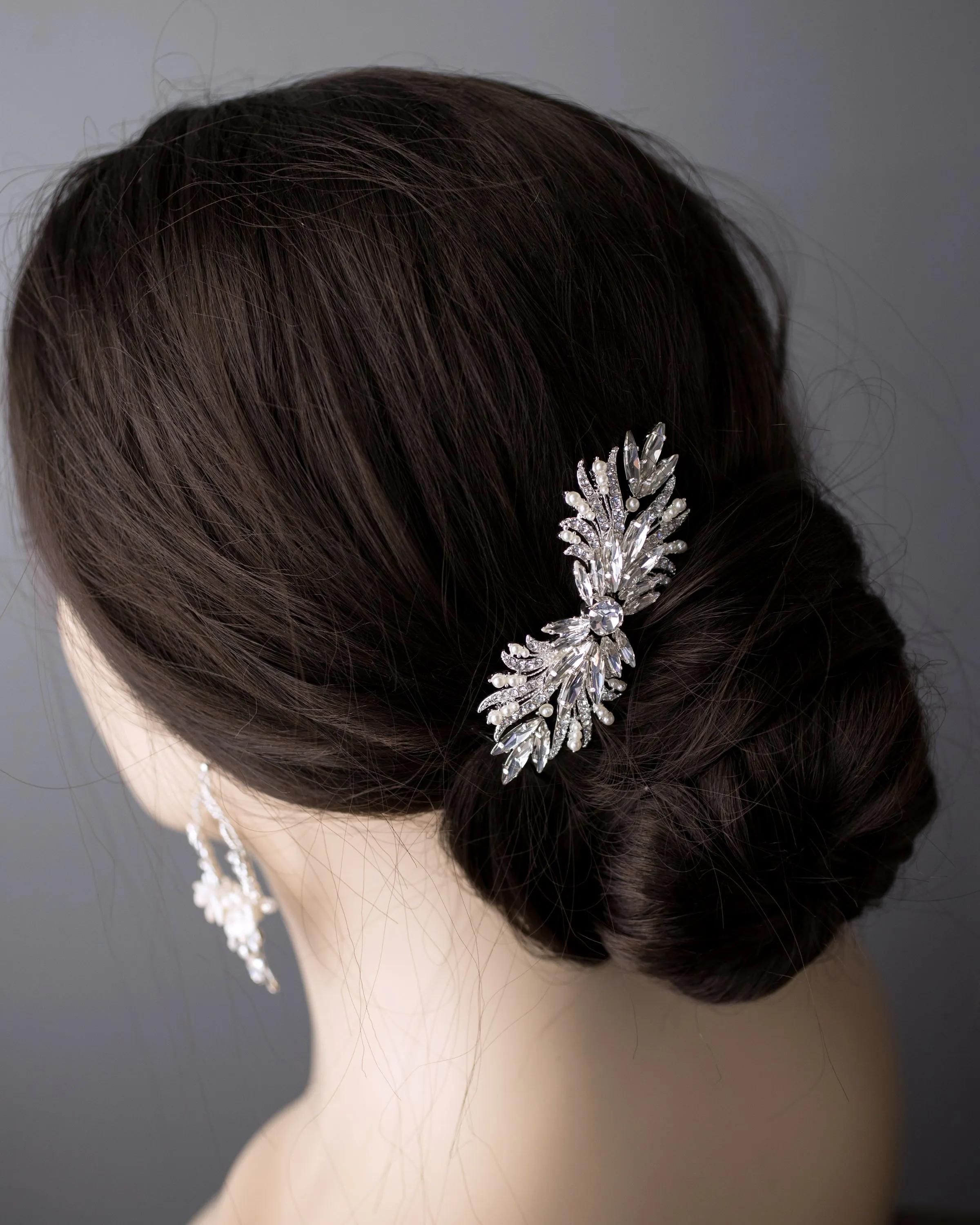 Vintage Hair Comb with Pearls