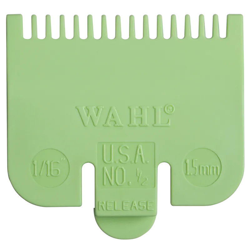 Wahl # 1/2 Plastic Tab Attachment Comb 1/16" Lime