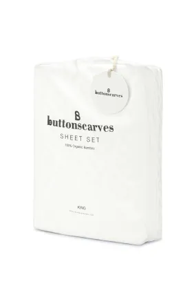 Wicker Bed Sheet King - Super White