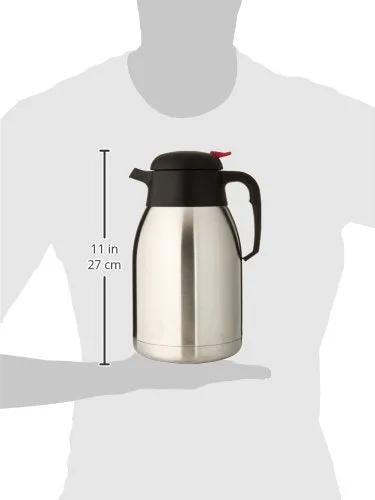 Winco CF-2.0 Stainless Steel Lined Carafe, 2-Liter