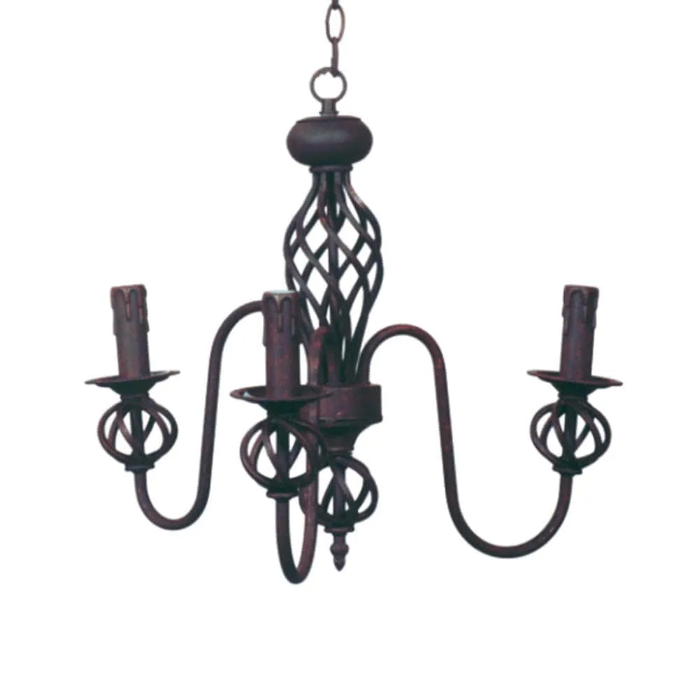 Wrought Iron 3 Chandelier Light