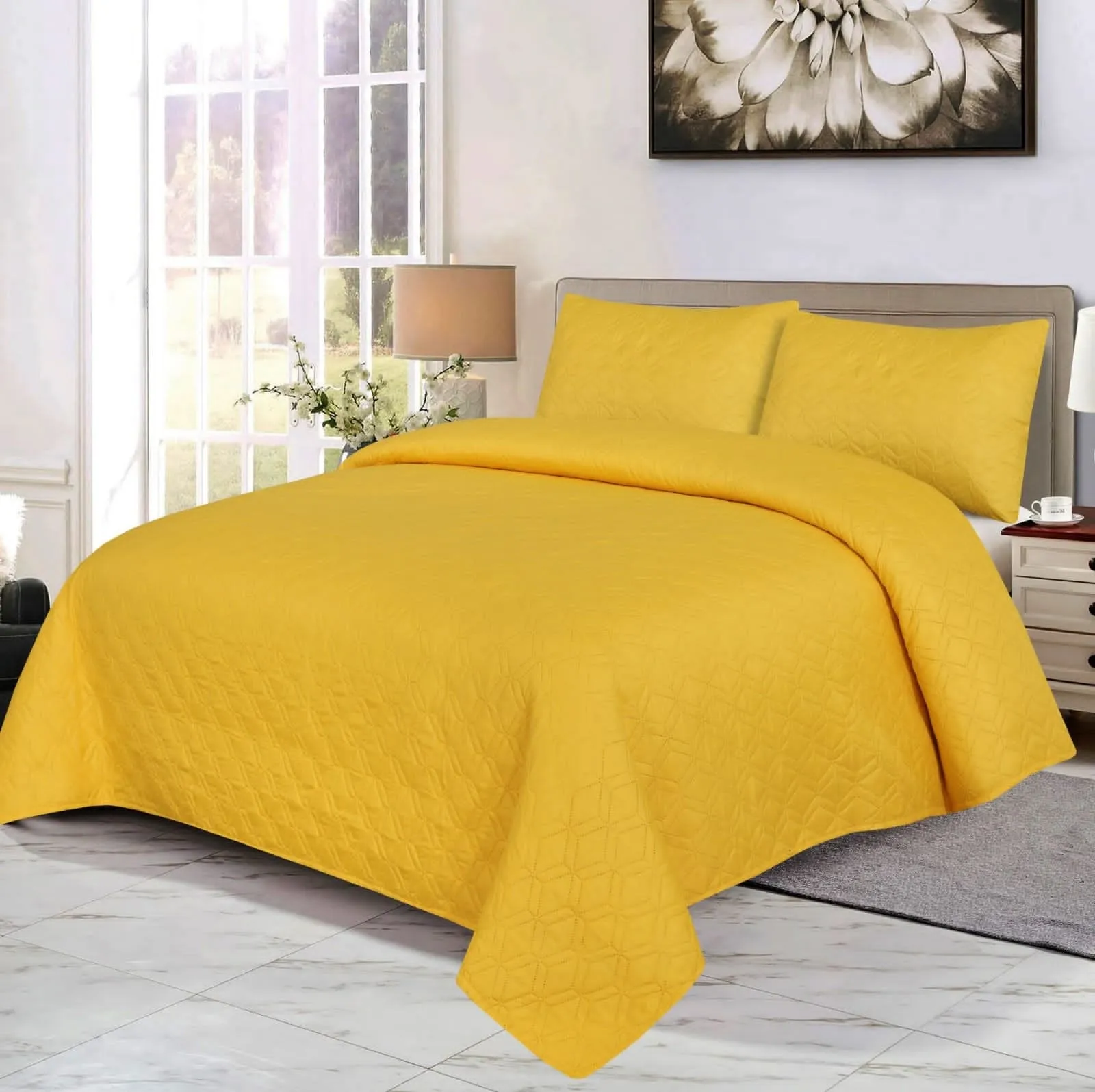 Yellow Bed Sheet Set