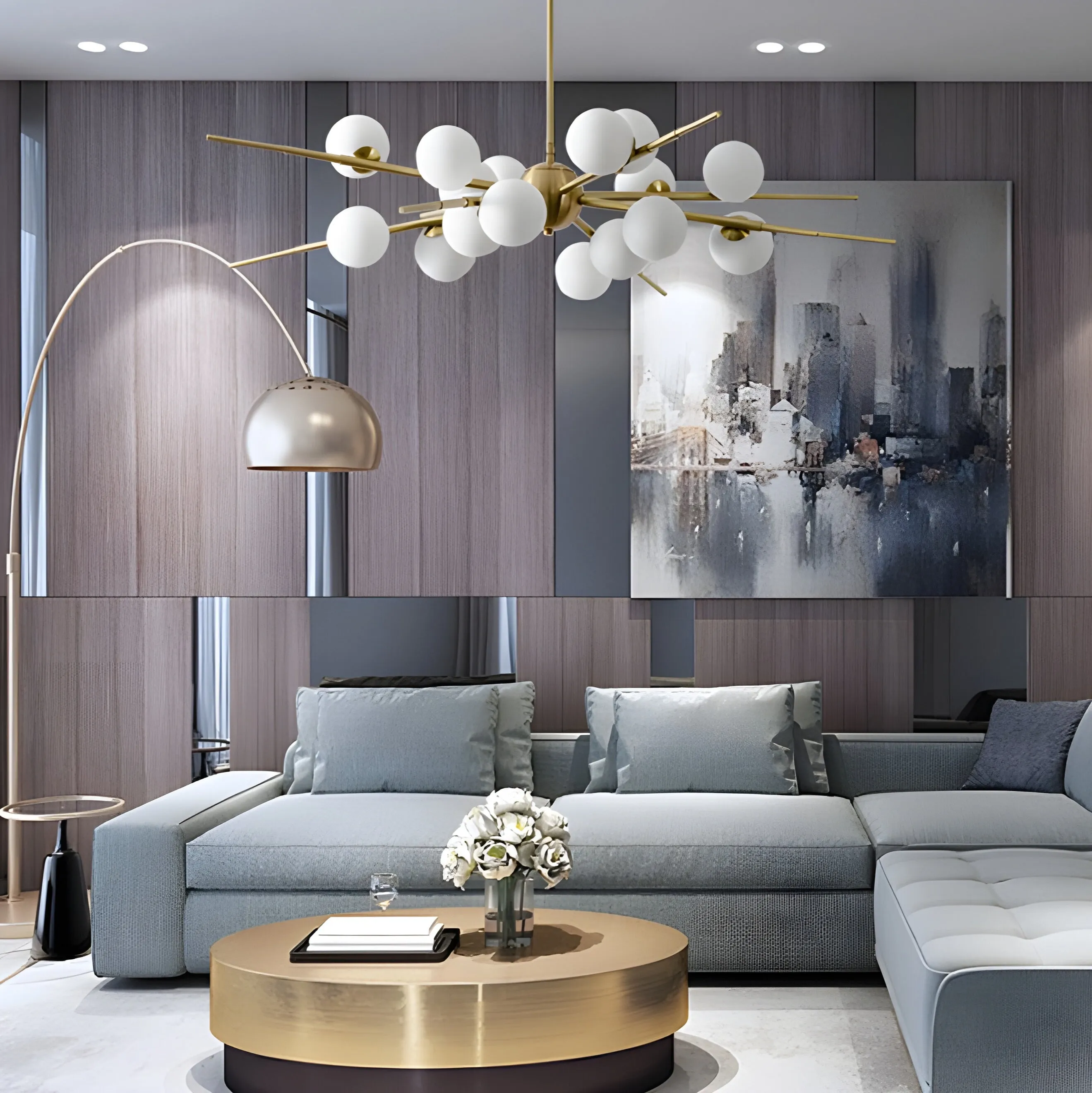 Ziano Piacentino | Creative Glass Ball Modern Pendant LED Chandelier