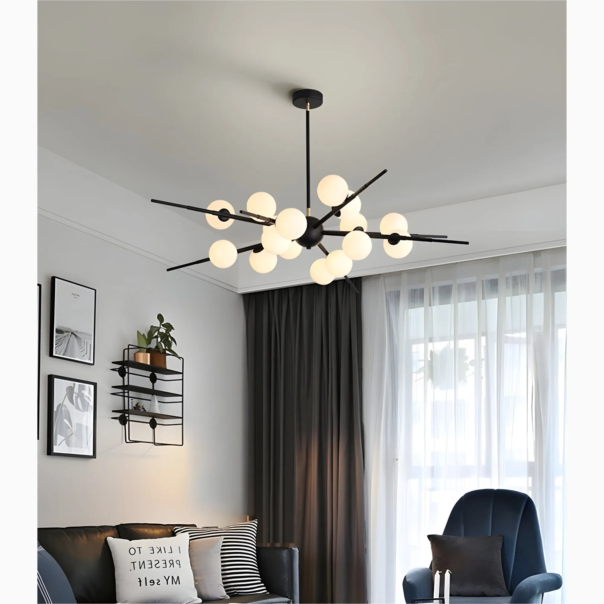 Ziano Piacentino | Creative Glass Ball Modern Pendant LED Chandelier